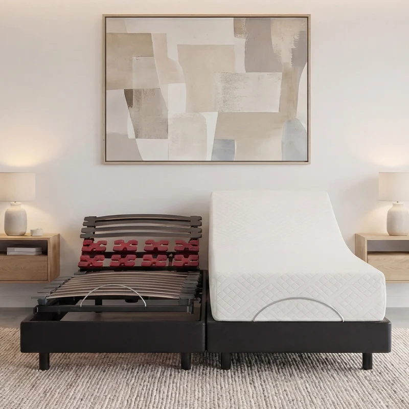 Ensemble Matelas Mémoire de forme ABSOLU avec sommier BODYSOFT