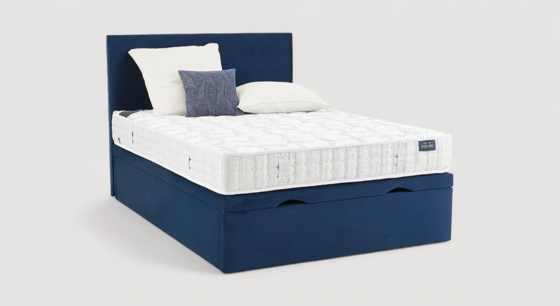 Pack lit coffre, matelas et tête de lit ESTEREL