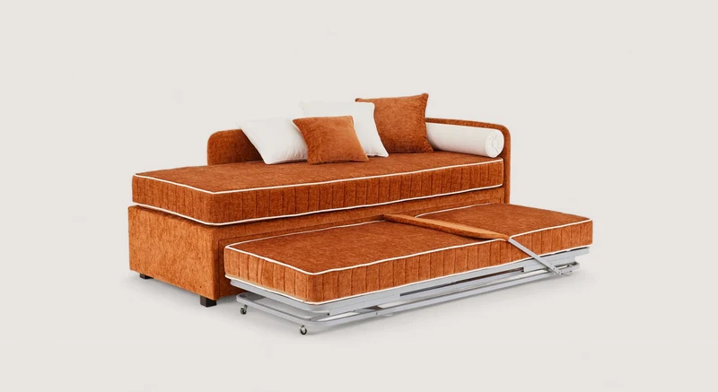 Lit gigogne NOLAN Margon Basic Brick / Cotton Touch/514-White