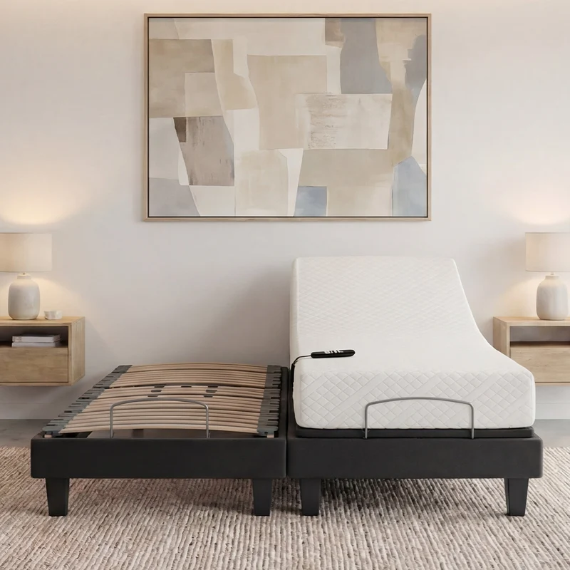 Ensemble Matelas Mémoire de forme ABSOLU avec sommier AMIRAL
