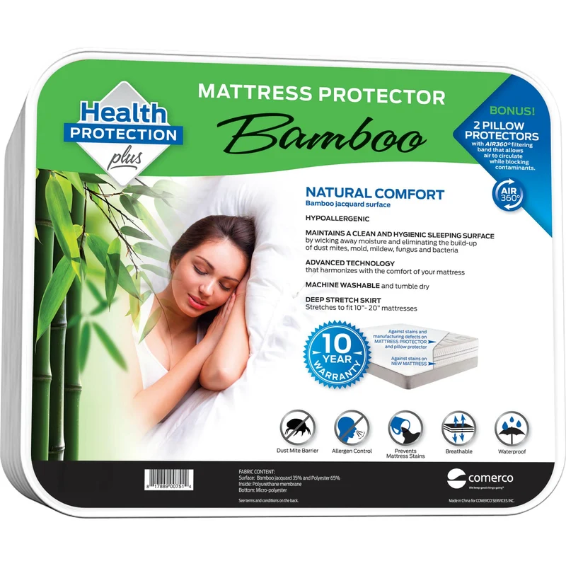 Comerco Protection pour matelas Bambou