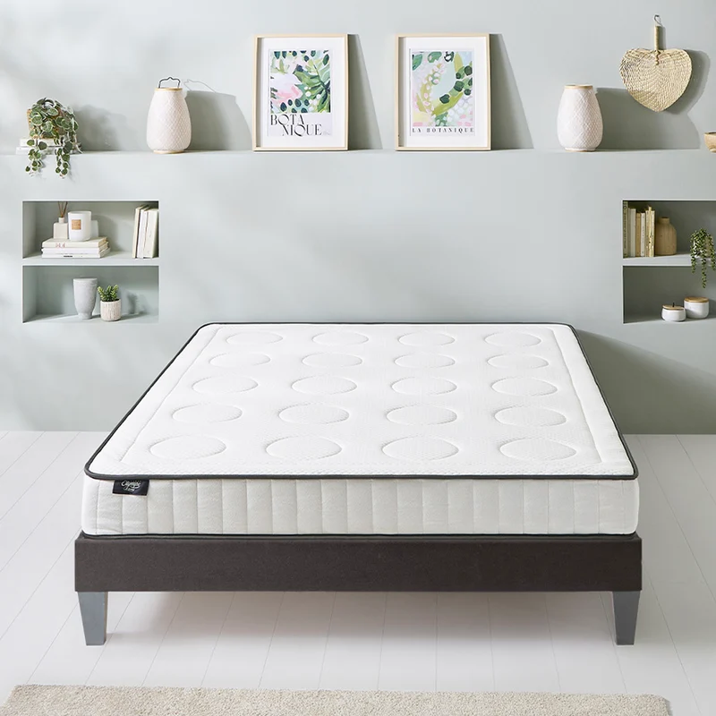 Matelas Cristal - Mémoire de forme - Densité 40 kg/m³ - 18 cm d'épaisseur - Accueil équilibré, soutien ferme