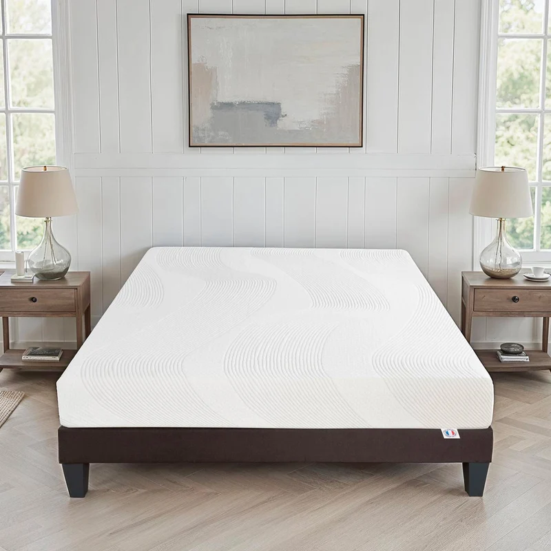 Matelas Paris - Mousse mémoire de forme - Fabriqué en France - 24 cm d'épaisseur - Accueil moelleux, soutien ferme