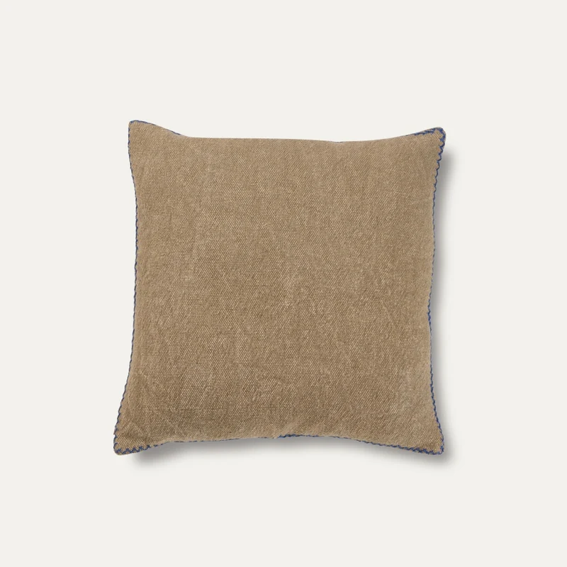 Taie décorative Violet - Beige