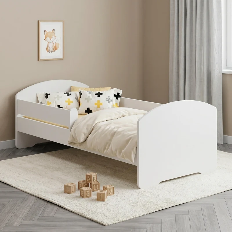 Lit enfant LUK II avec barrière de protection - 140 x 70/160 x 80 cm