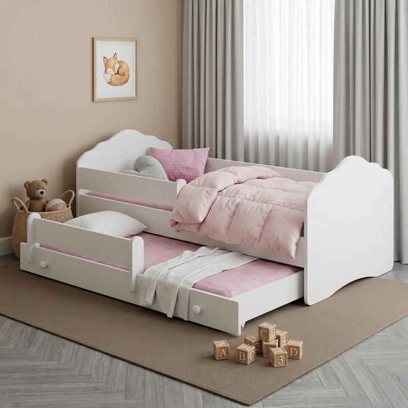 Lit enfant FALA-MAX avec lit d’appoint 145 x 80 cm et matelas