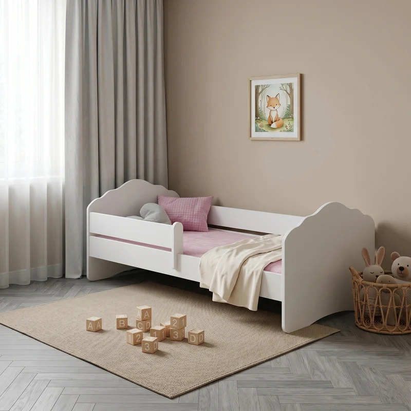 Lit enfant FALA II avec barrière de protection - 140 x 70/160 x 80 cm