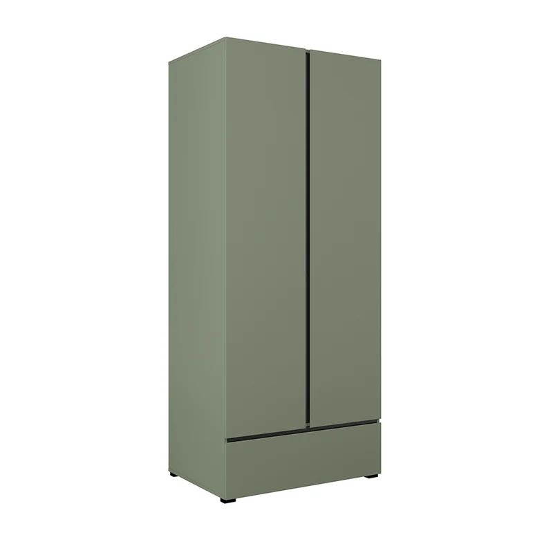 Armoire 2 portes 1 tiroir Lilia Vert