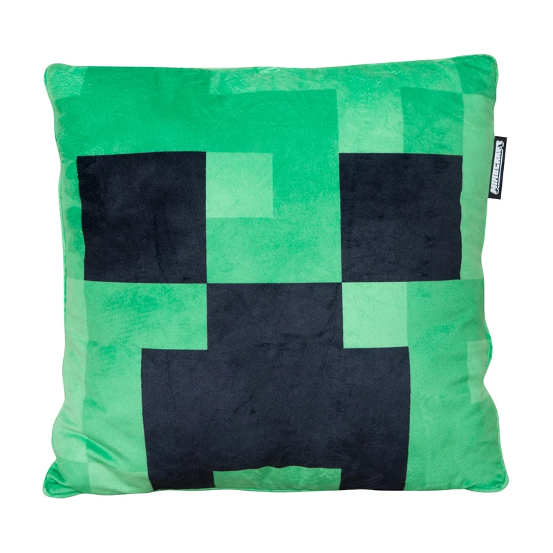 Dekokissen 'Minecraft' inkl. Füllung - Creeper - Samtstoff