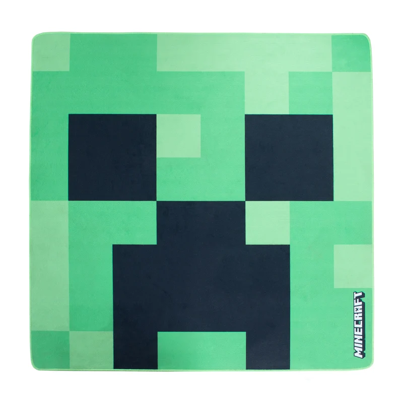 Teppich 'Minecraft' Creeper - 120 x 120 cm - Grün / Schwarz
