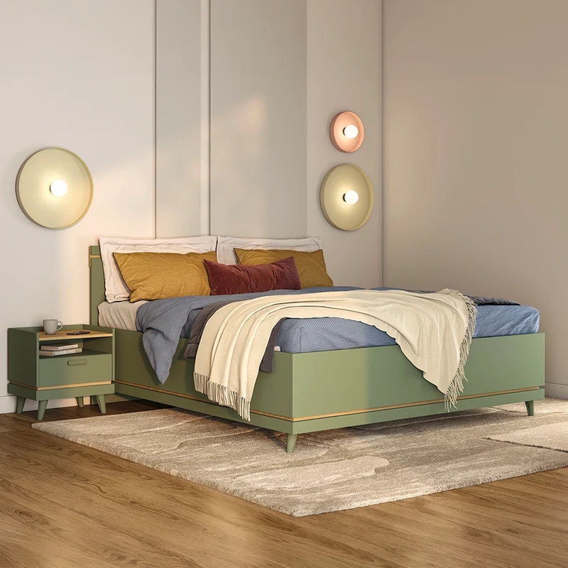 Lit 180x200 sommier inclus Sandy Vert