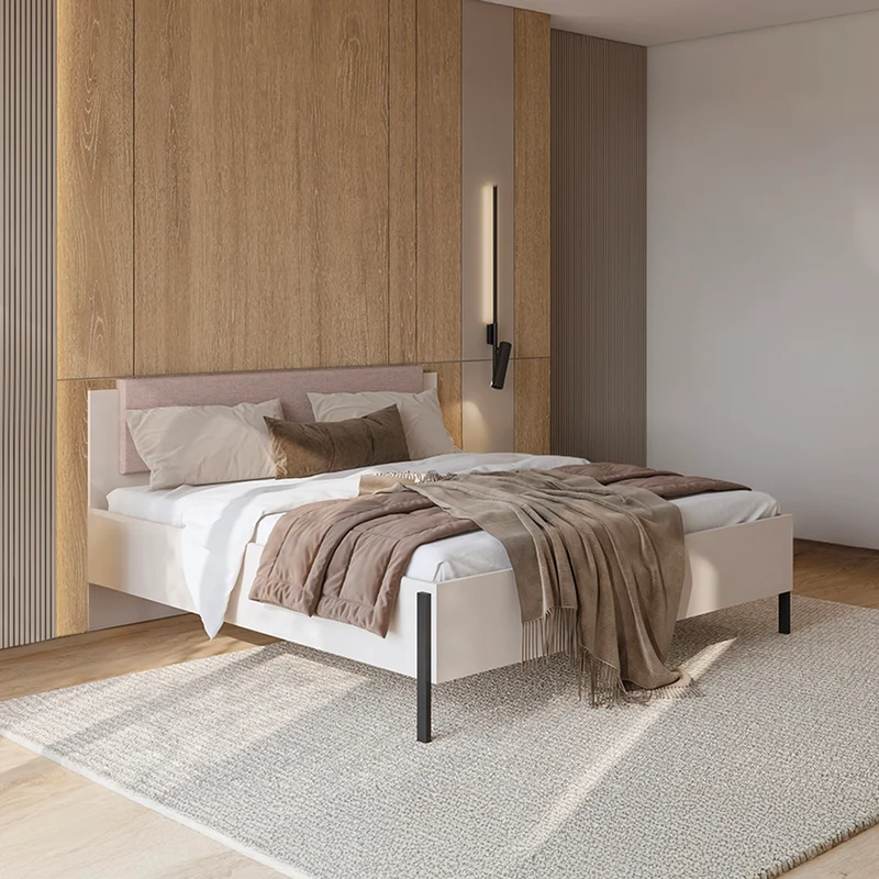 Lit coffre 180x200 sommier inclus Bérénice Cachemire