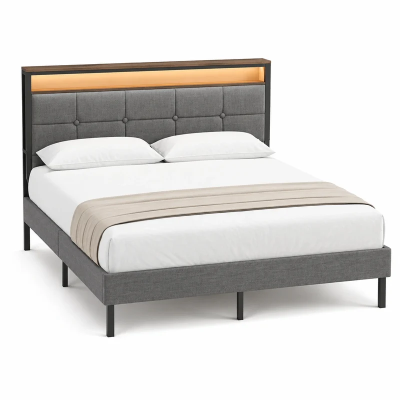 lit-double-avec-eclairage-led-reglable-et-prise-integree-cadre-en-metal-rembourre-de-lin-gris-140x190-cm-qwwvqm7102gn