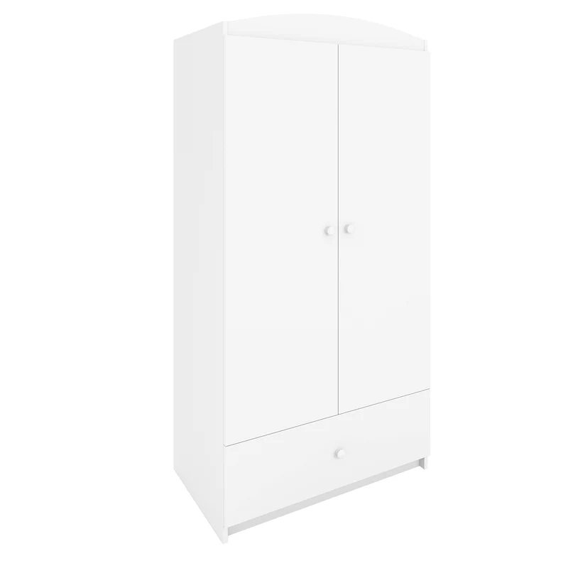 Armoire 2 portes 1 tiroir Kocot Kids Babydream - Blanc