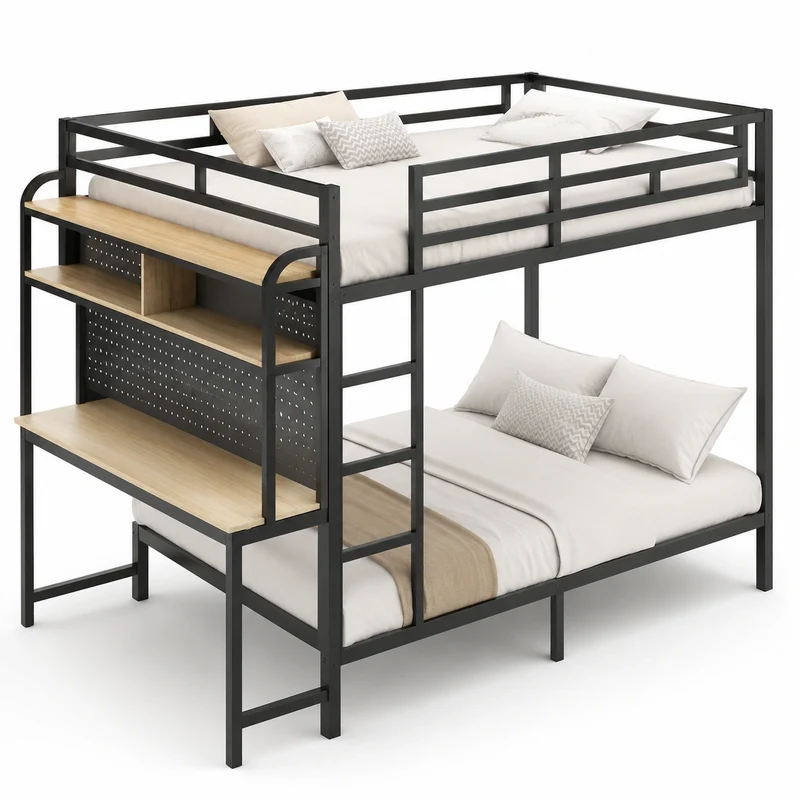 lit-superpose-enfant-en-metal-140x200-cm-avec-led-et-rangement-integres-kczltj6993ic