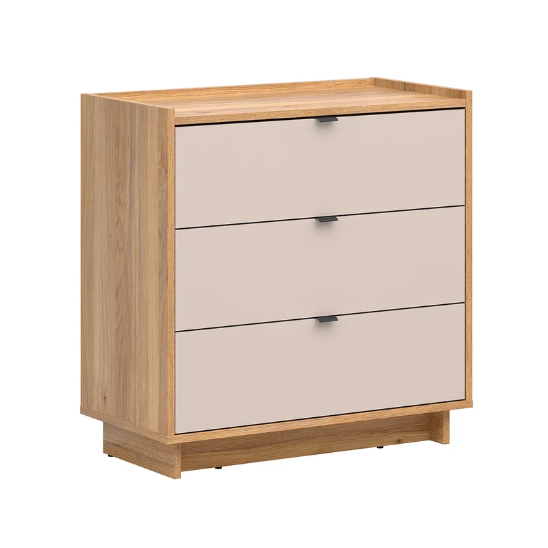 Commode 3 tiroirs Donna Cachemire et Bois