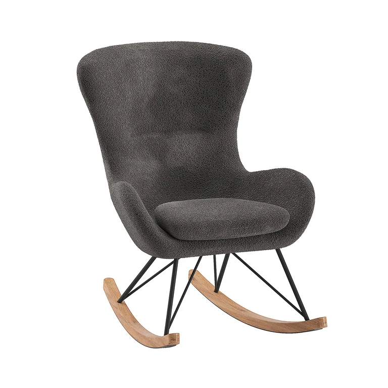 Fauteuil d'allaitement à bascule Vipack Rocky Gris foncé