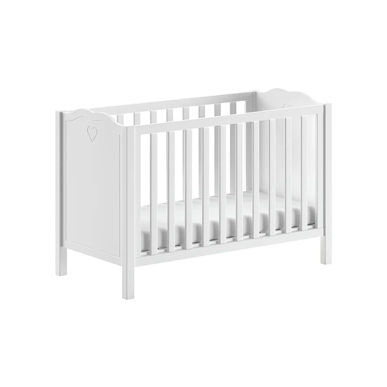 Lit bébé 60x120 Vipack Amori Blanc
