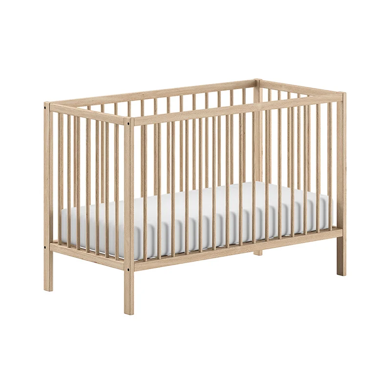 Lit bébé 60x120 sommier inclus Vipack Meryl Bois
