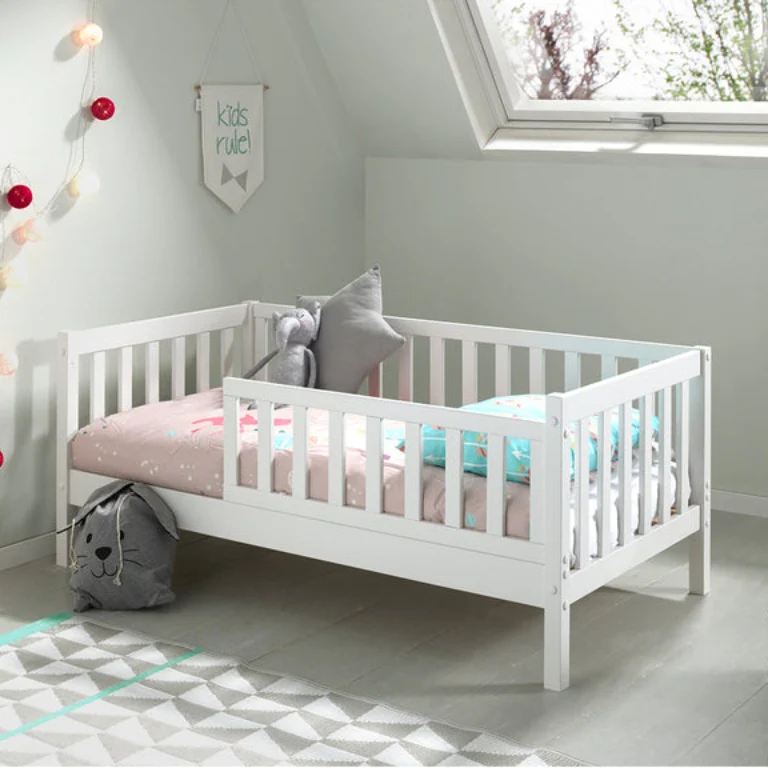 Lit 70x140 sommier inclus Vipack Tod - Blanc
