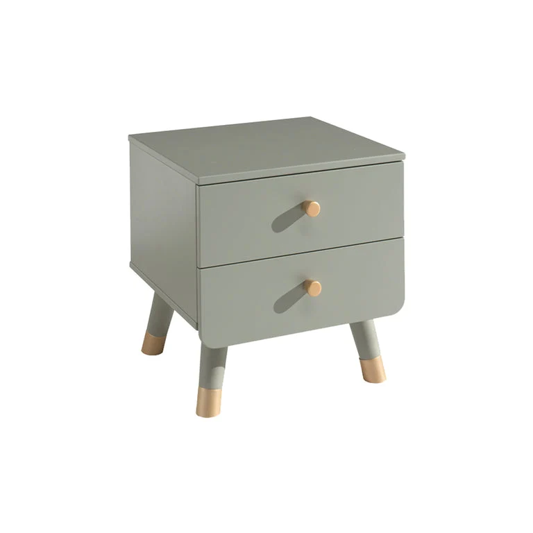 Chevet 2 tiroirs Vipack Billy - Vert Olive