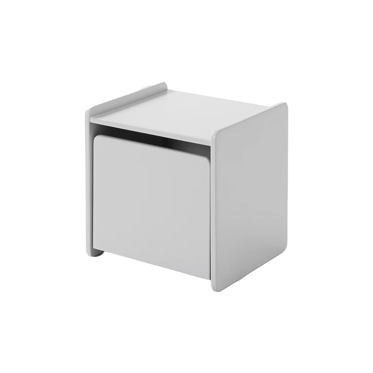 Chevet 1 porte Vipack Kiddy - Gris cool