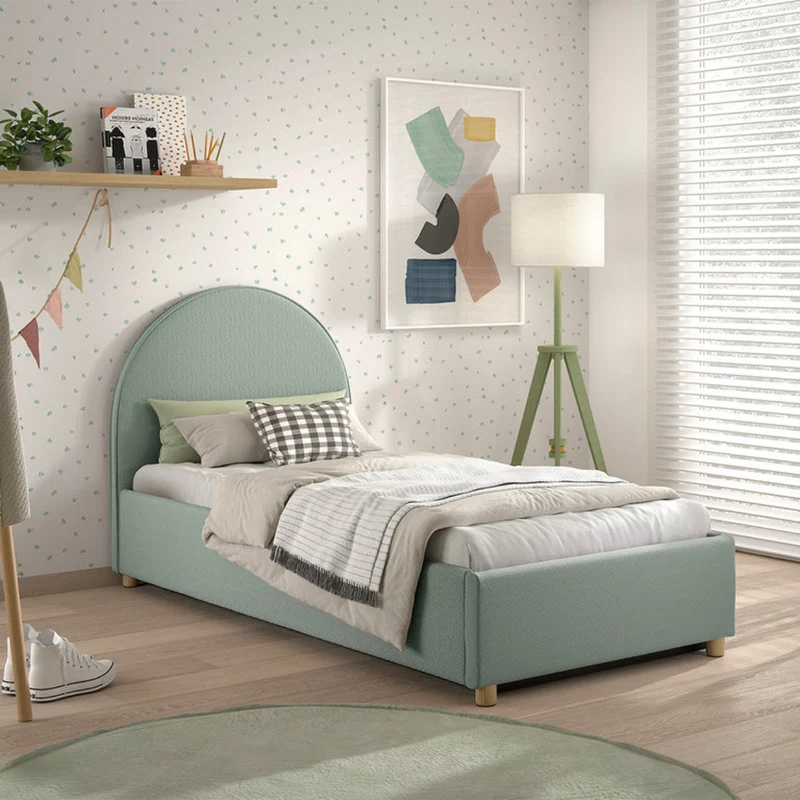 Lit coffre 90x200 sommier inclus Vipack Moon Vert