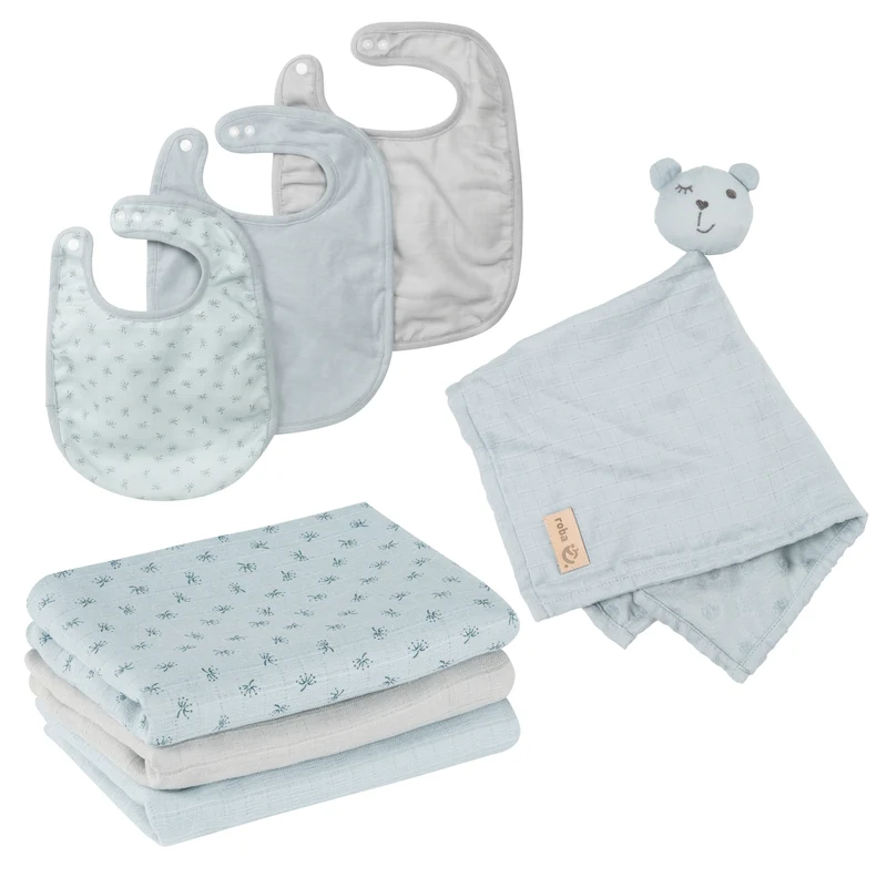 Organic Geschenkset Baby Essentials 'Lil Planet' hellblau/sky, Bio-Baumwolle, GOTS, nachhaltig