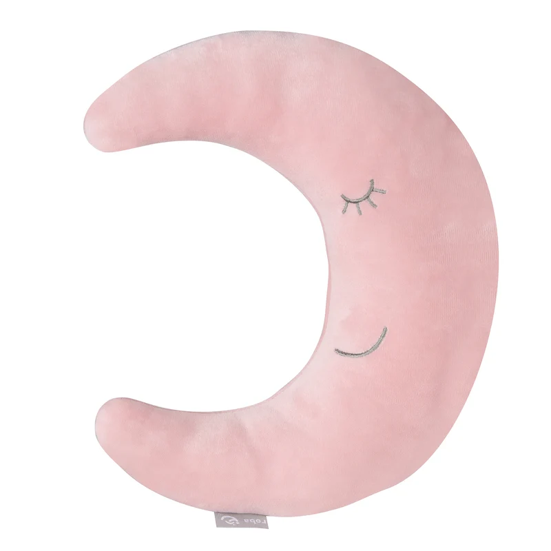 Nackenkissen in Mond-Form 'roba Style' - Weiches Dekokissen - Rosa / Mauve