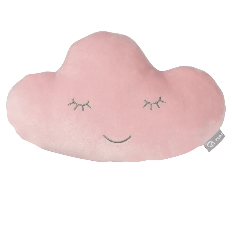 Kuschelkissen Wolke 'roba Style', Rosa/Mauve, flauschiges Dekokissen für Baby- & Kinderzimmer