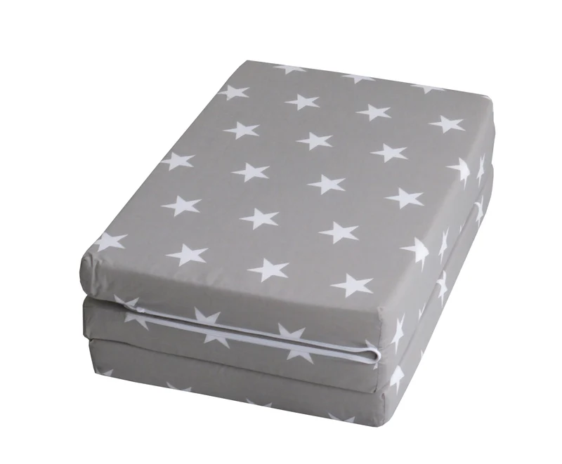 Reisebettmatratze 'Little Stars', faltbares Reisebett, Baby/Kinderbett 60 x 120 cm, inkl. Tragetasche