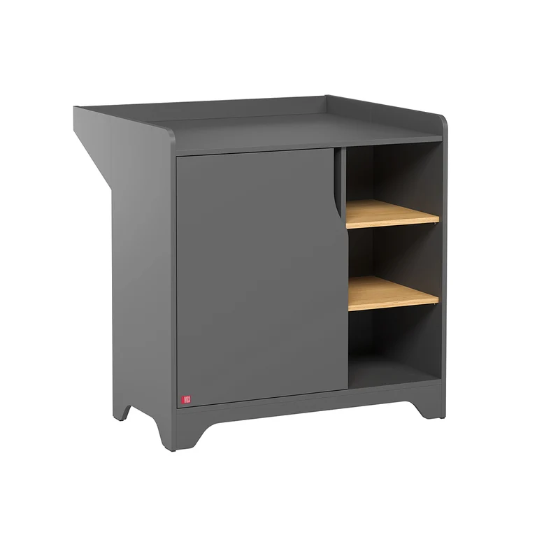 Commode à langer Vox Leaf Gris et bois