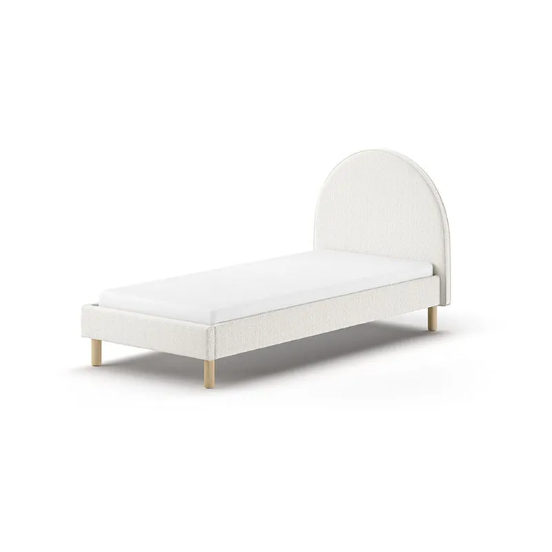 Lit 90x200 sommier inclus Vipack Moon Blanc