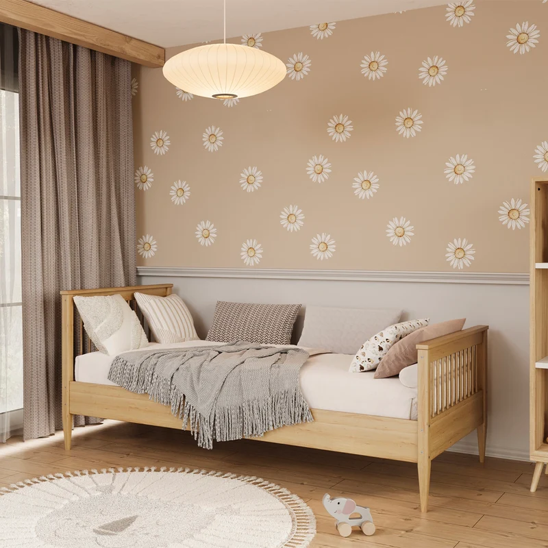 Lit 90x200 sommier inclus Emilia Bois