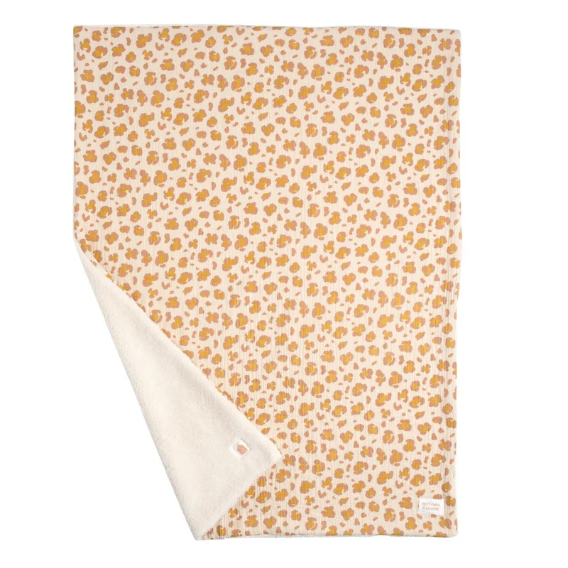 Couverture en gaze de coton et sherpa Petit Chou
