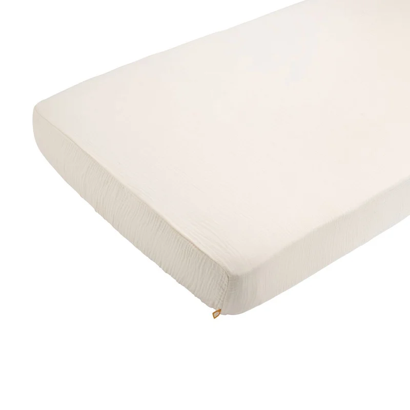 Drap housse en gaze de coton Léopard