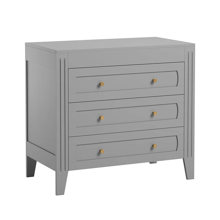 Commode 3 tiroirs Vox Milenne Gris