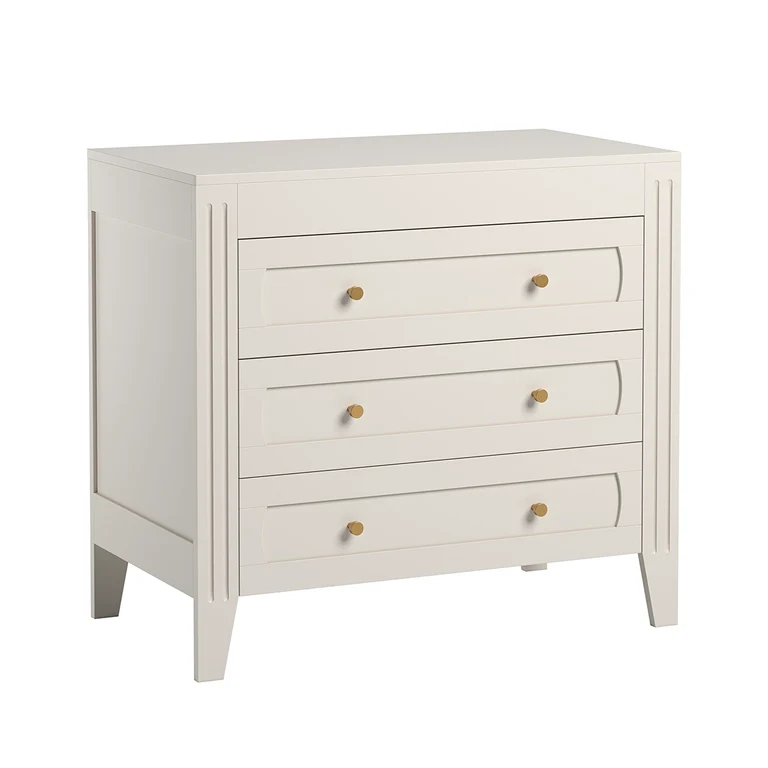 Commode 3 tiroirs Vox Milenne Blanc