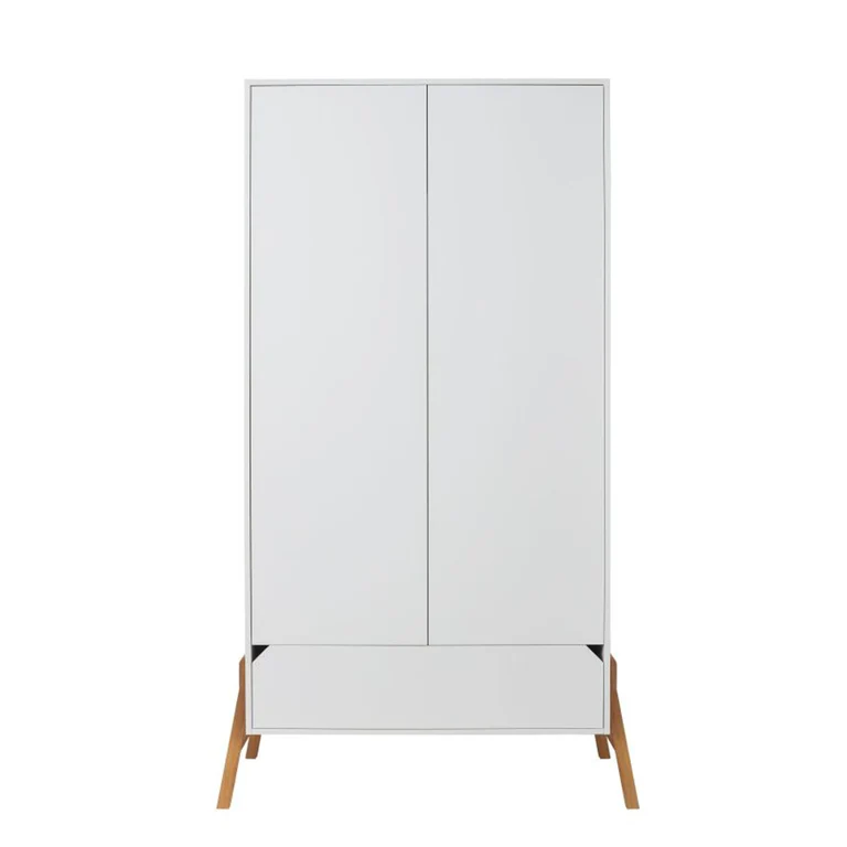 Armoire 2 portes 1 tiroir Bellamy Lotta Blanc