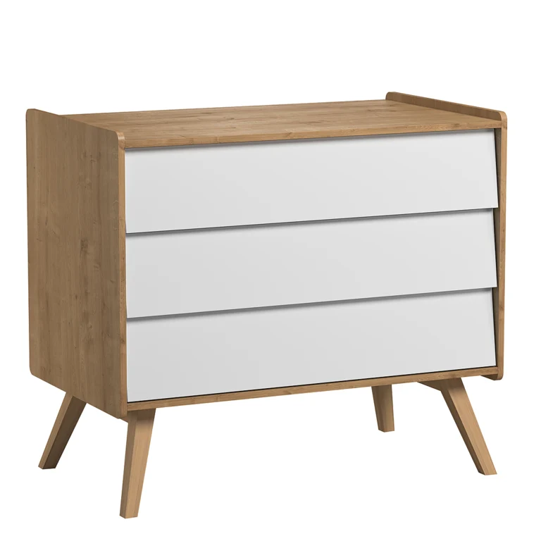 Commode 3 tiroirs Vox Vintage Bois Blanc