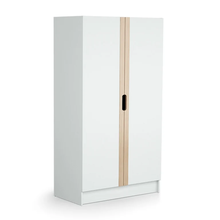 Armoire 2 portes AT4 Carrousel Blanc et hêtre