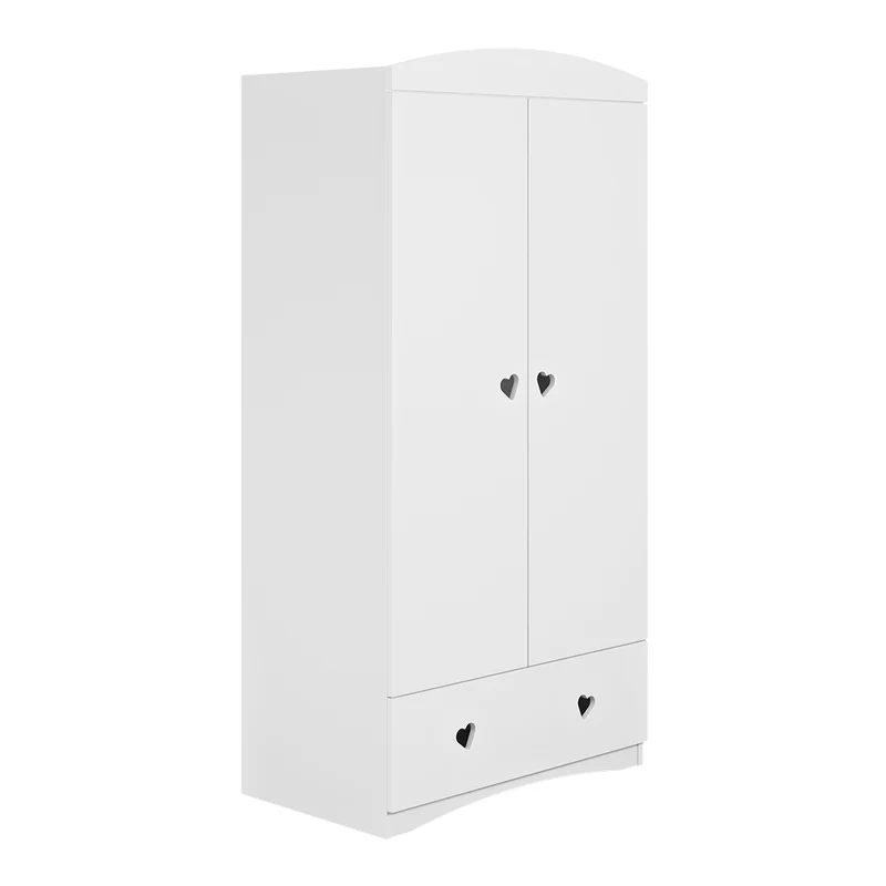 Armoire 2 portes 1 tiroir Kocot Kids Julia - Blanc
