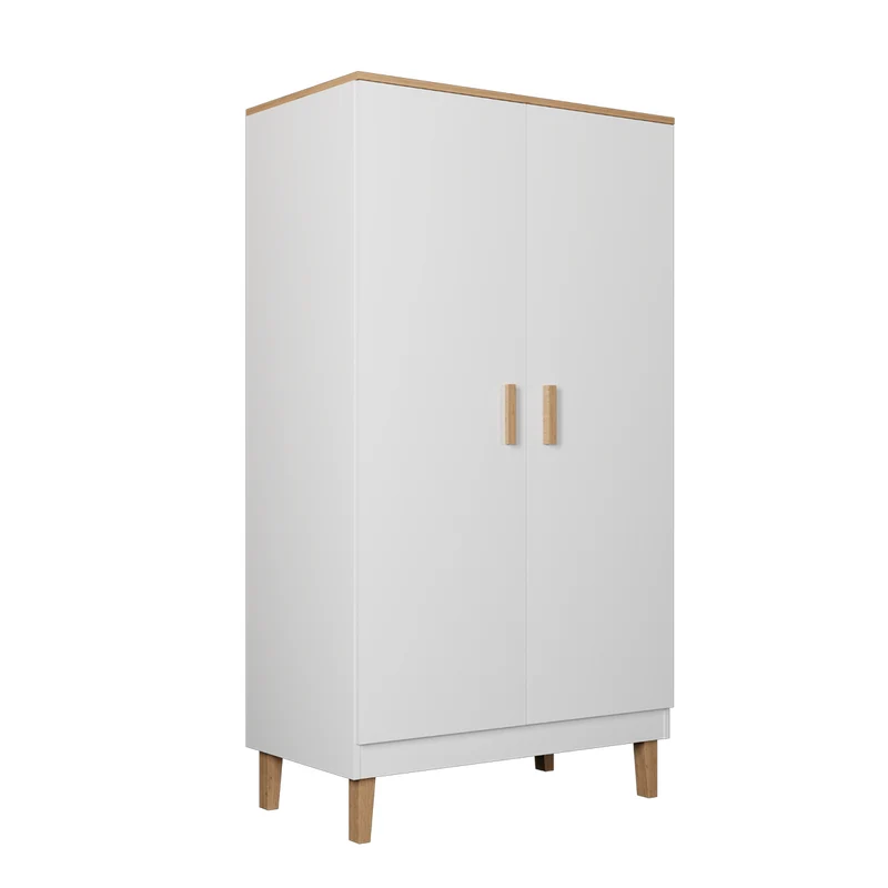 Armoire 2 portes Denver - Blanc