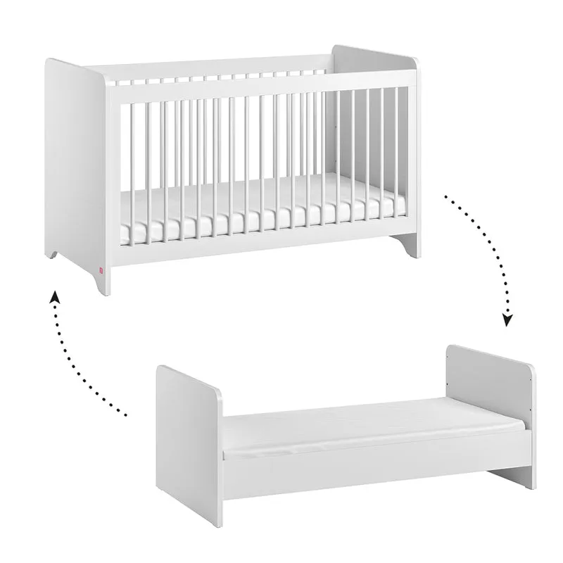 Lit évolutif 70x140 Vox Ova Blanc