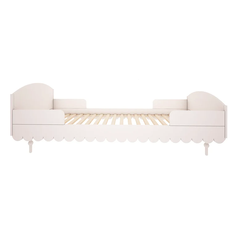 Lit 90x200 sommier inclus Wood Luck Babushka Blanc