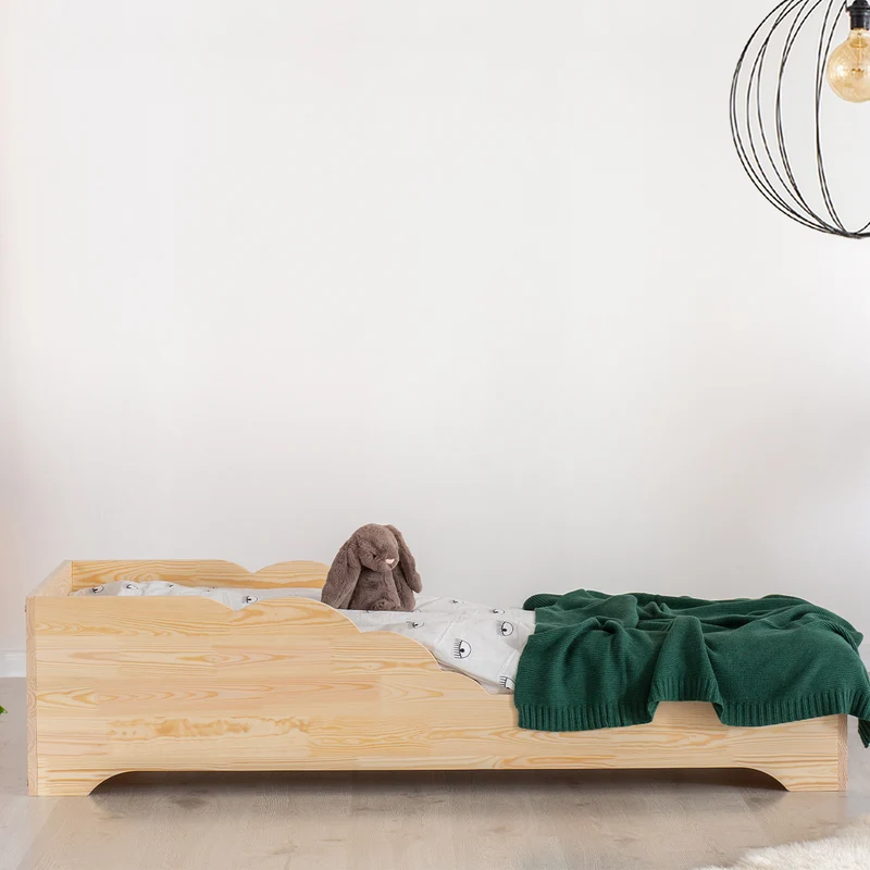 Lit 90x190 sommier inclus Blandine Bois