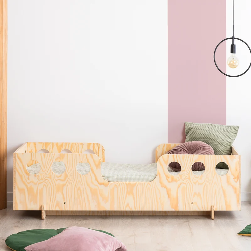 Lit 90x200 sommier inclus Anaïs Bois