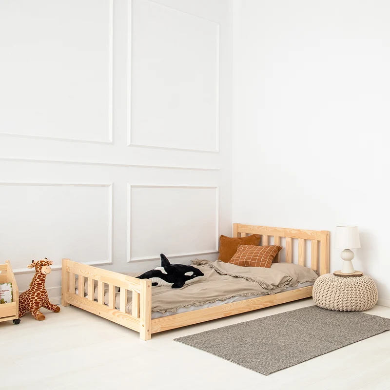 Lit 90x190 sommier inclus Adeline Bois
