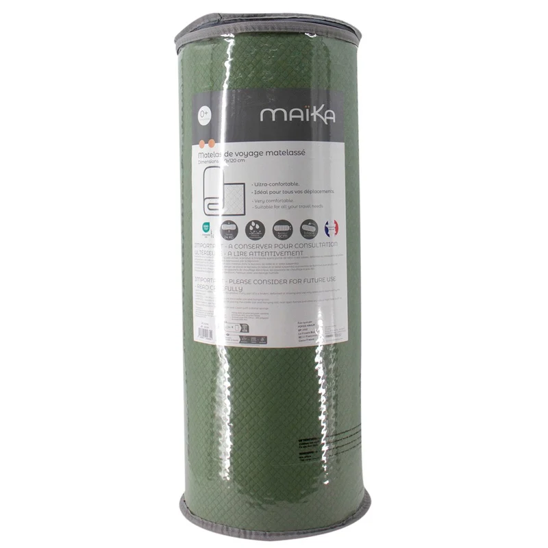 Matelas de voyage enroulé