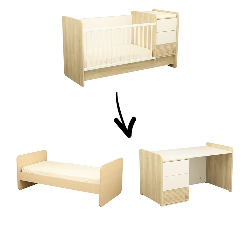 Paloma Lit bébé combiné évolutif